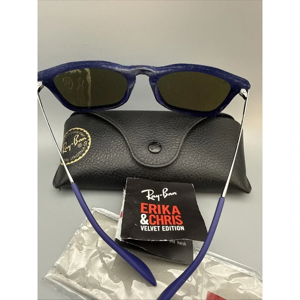 Ray-Ban RB4187 Authentic 6081/55 Blue Velvet Frame Sunglasses w/Cloth & Case